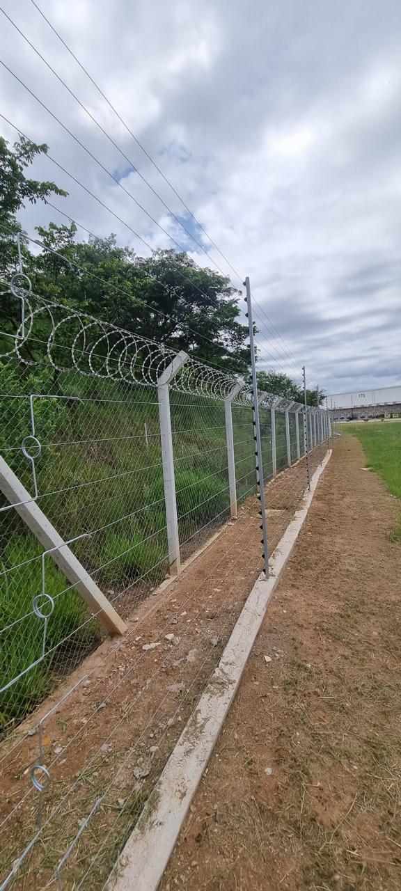 Evidência do trecho da cerca elétrica no evento de disparo